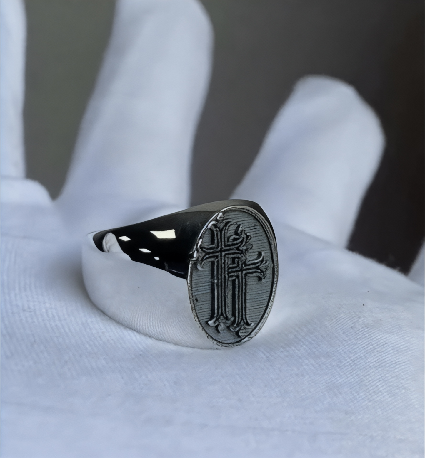 Silver Saint Ring